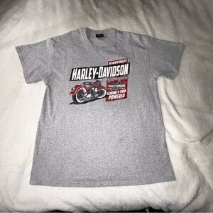 Harley-Davidson Peterson Miami Florida large gray shirt Front And Back Print ￼